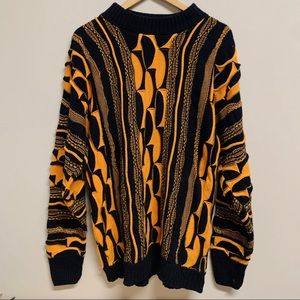 COOGI BLACK & YELLOW SWEATER